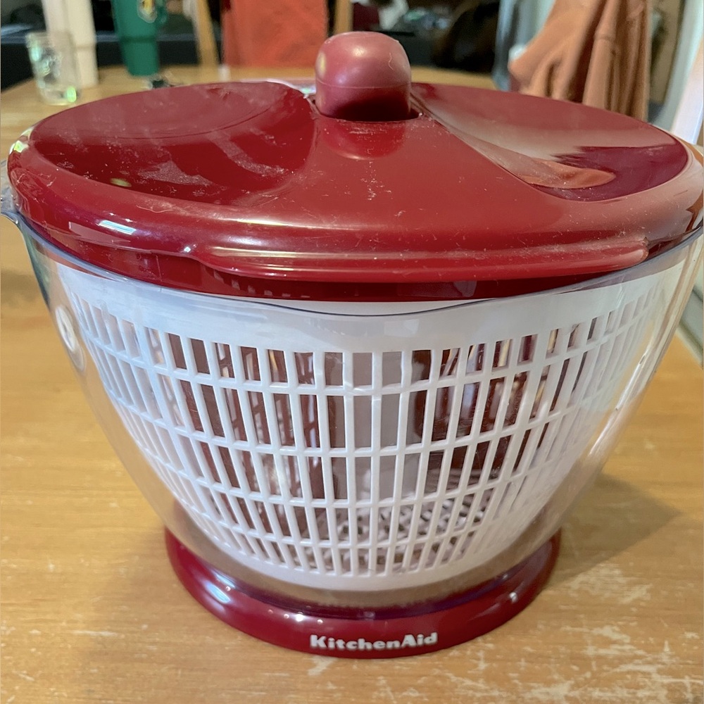Red KitchenAid Salad Spinner, NWOB